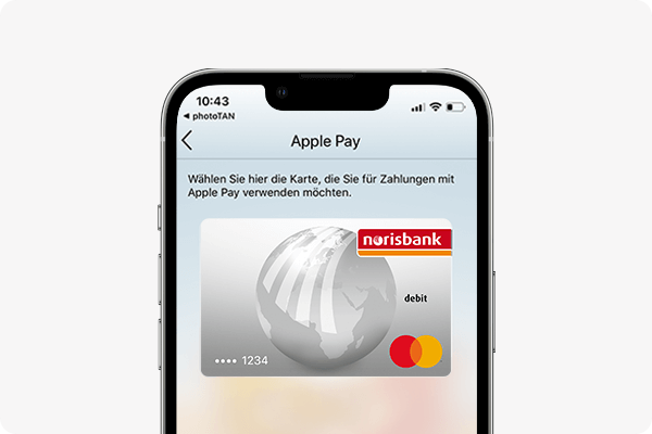 Apple Pay aktivieren - Mastercard auswählen