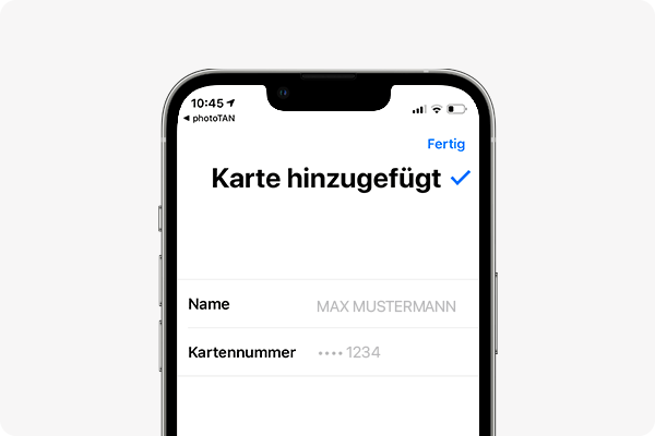 Apple Pay aktivieren - fertig