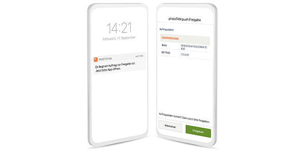 Sicherheitsverfahren - photoTAN push