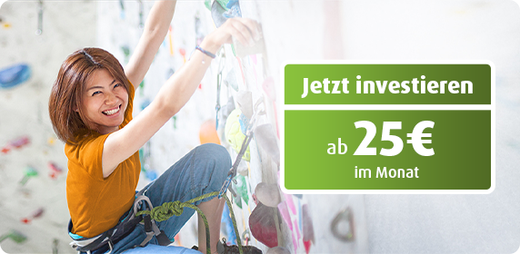 Wertpapiersparplan ab 25 Euro im Monat