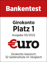 Siegel €uro "Platz 1 Girokonto"